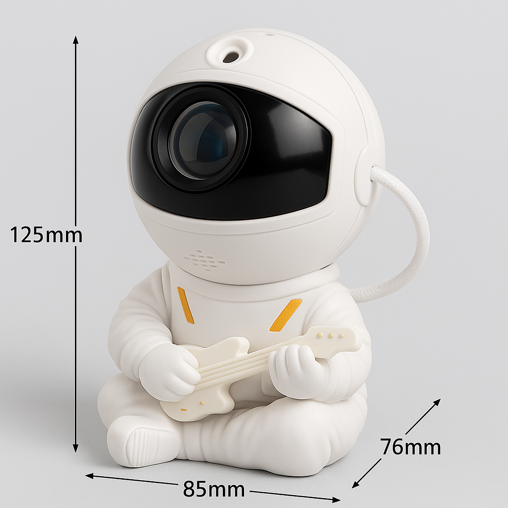 Luneclipse Beam™ Astronaut Star Projector – beruhigender Sternenhimmel mit Nordlichtern für Ihr Kind