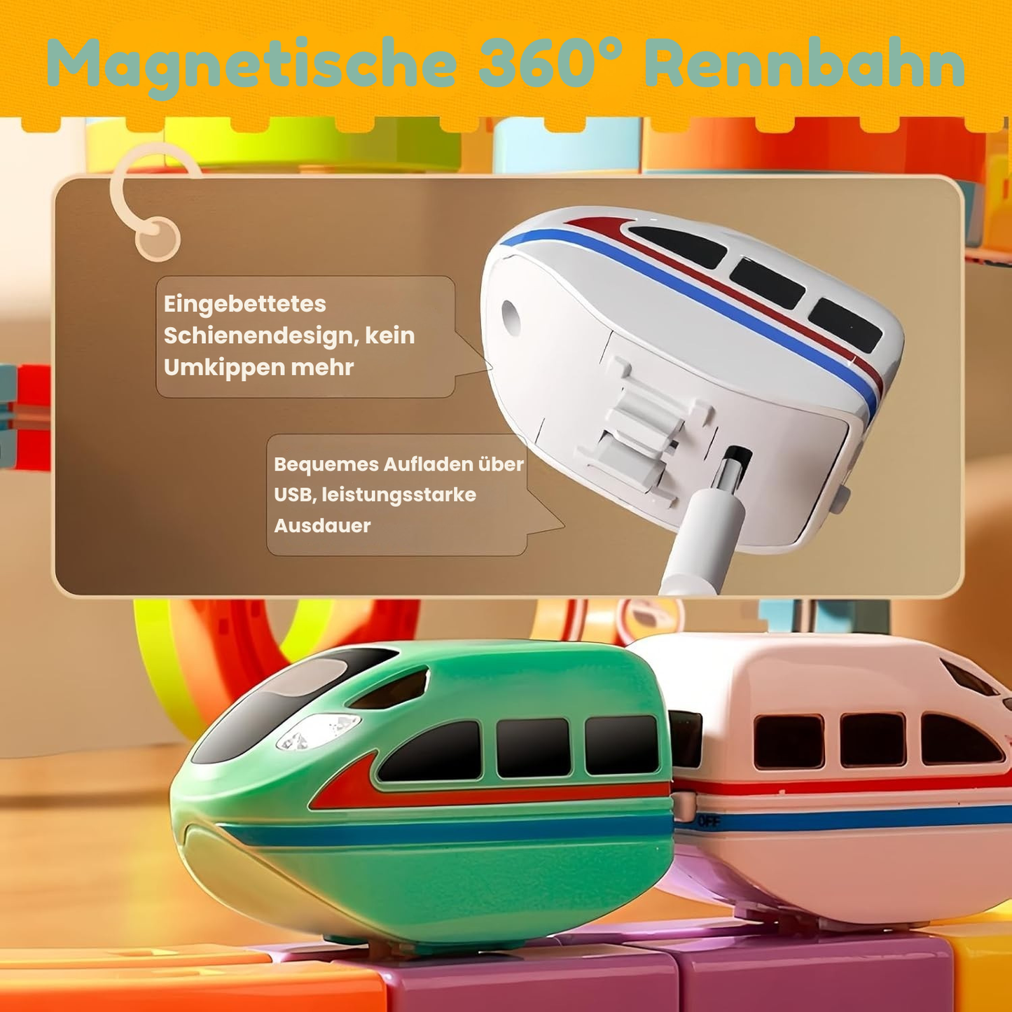 Magnetische 360° Rennbahn