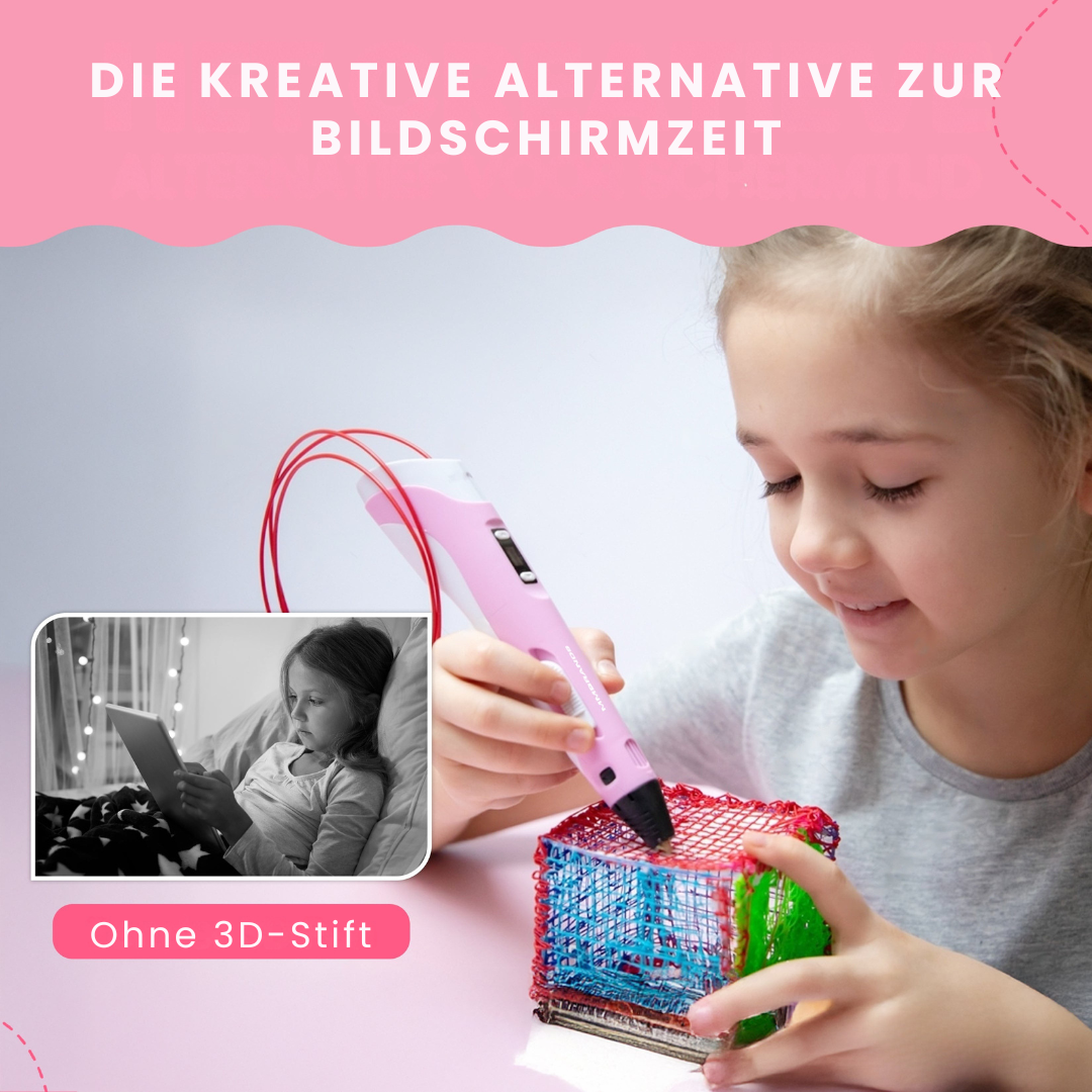 3D-Stift-Starterpaket – 10 Farben Filament