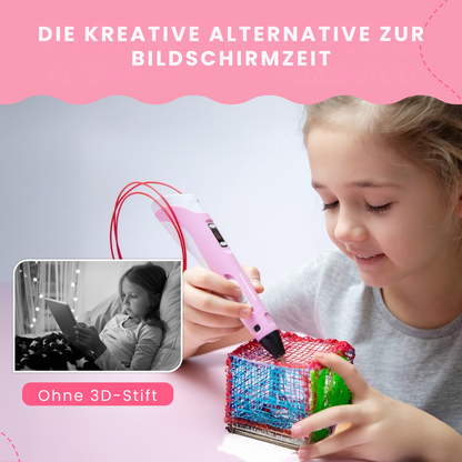 3D-Stift-Starterpaket – 10 Farben Filament
