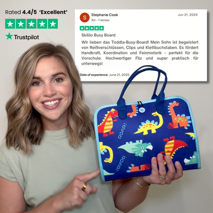 Skillio™ Montessori Busy Bord - Spielerisch schlauer werden