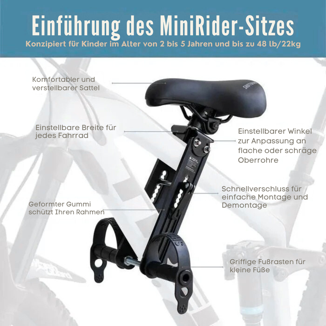 kinder fahrradsattel bequem MiniRider