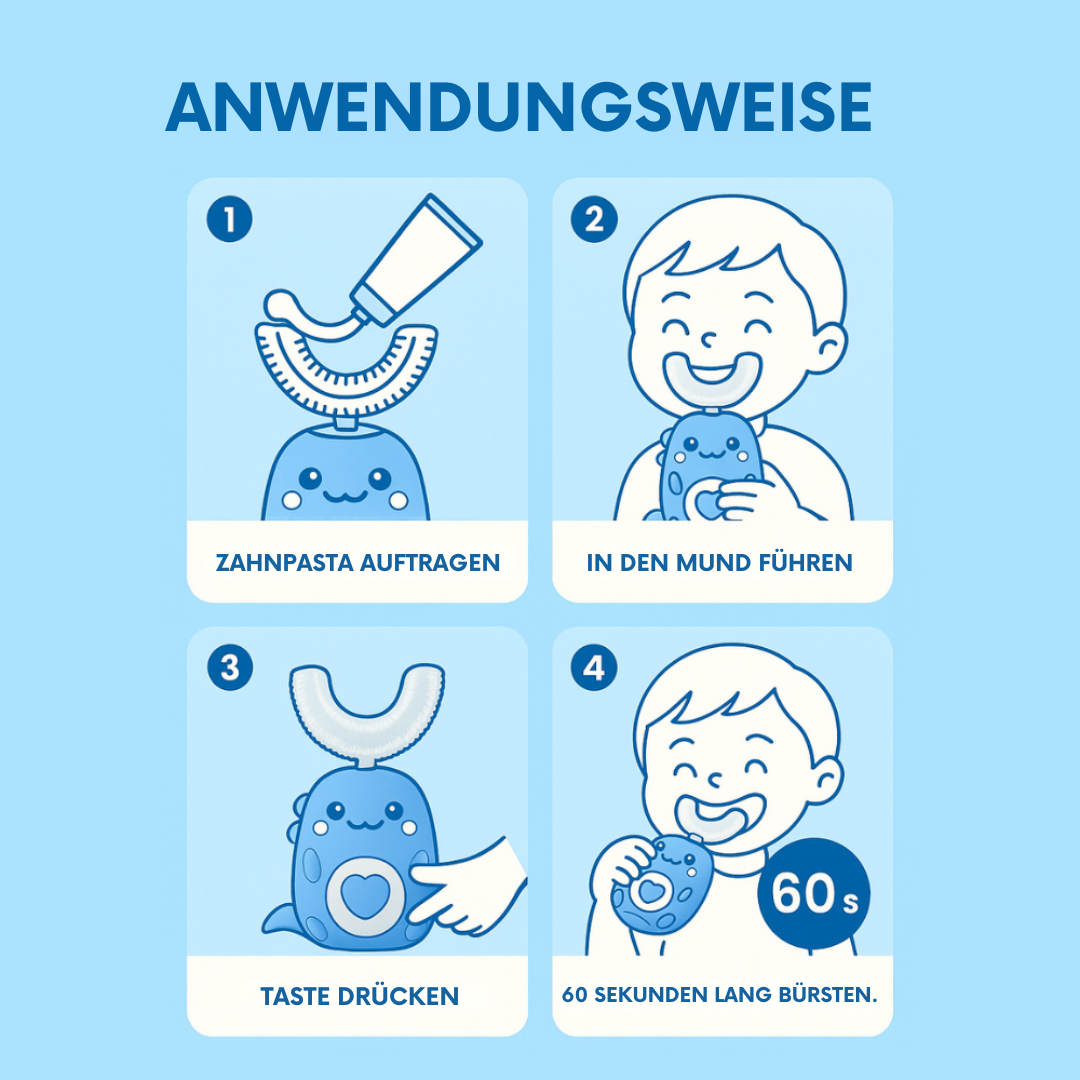 Brushi™ U-förmige 360º-Ultraschallzahnbürste