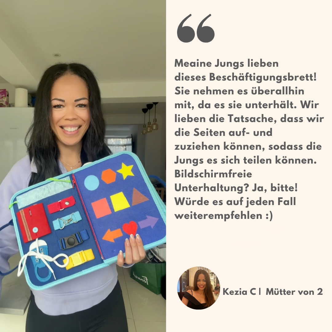 Skillio™ Montessori Busy Bord - Spielerisch schlauer werden