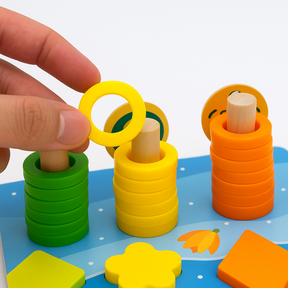 Woods™ | Entwickeln Sie die Fähigkeiten – Montessori-Holzspielbrett