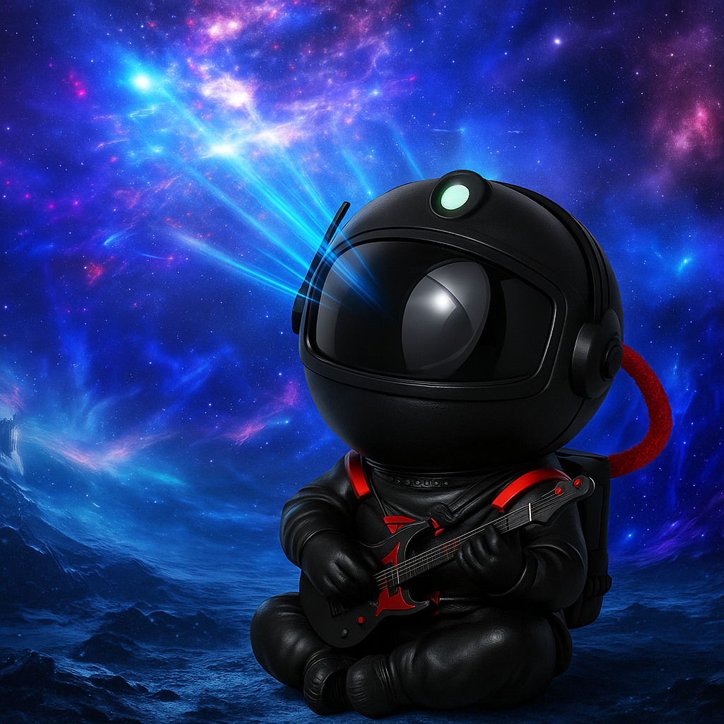 Luneclipse Beam™ Astronaut Star Projector – beruhigender Sternenhimmel mit Nordlichtern für Ihr Kind