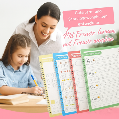 Calligraphy Book™ | Wiederverwendbares Montessori-Spiel - Schreiben & Rechnen