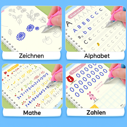Calligraphy Book™ | Wiederverwendbares Montessori-Spiel - Schreiben & Rechnen