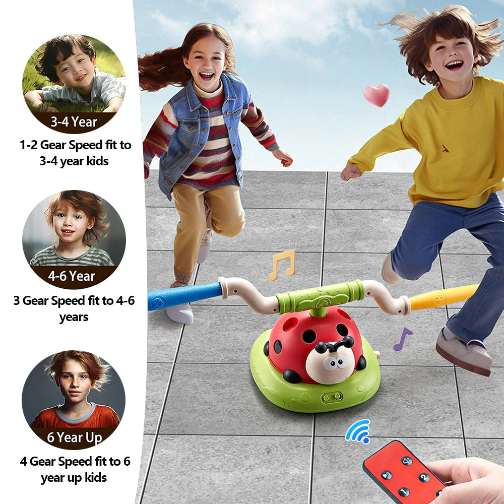 Musikalisches Kinderspielzeug Set – Raketenwerfer, Dreh-Sprung-Herausforderung und Ringwurfspiel für aktive Bewegung im Freien 6