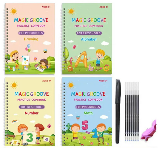 Wiederverwendbares Montessori Lernspielzeug für 3-Jährige – Mathematische und Schreibfähigkeiten Fördern mit Magischer Tinte 0